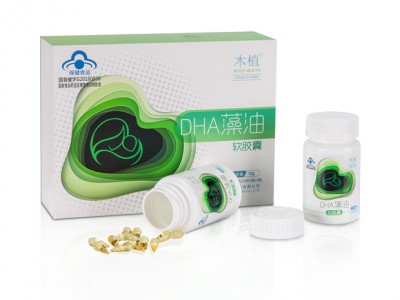 木植牌DHA藻油软胶囊美国进口原料 ,效果好,价格低.